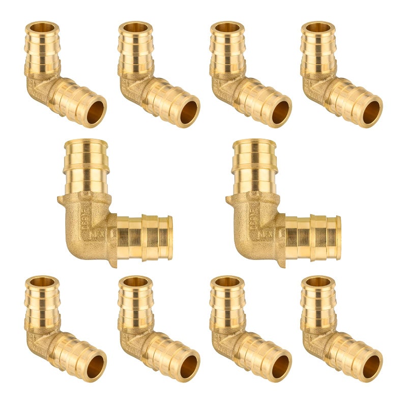 HeSun 10Pack HeSun PexA Fitting 34 Inch Expansion Elbow90DegreePex Expansion Fitting 34 x 34 ElbowASTM F1960PEX1960035 - Image 2