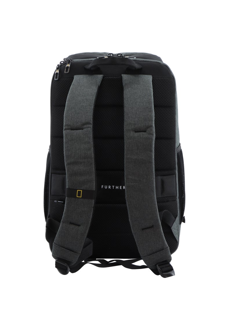 NATIONAL GEOGRAPHIC National Geographic Shadow RPET Backpack Anthracite, Durable Water Resistant Multi Compartments, Belt Loop, RFID Pocket, Ample Storage Padded Computer Bag For Travel Business Office Men Women School  - Image 3