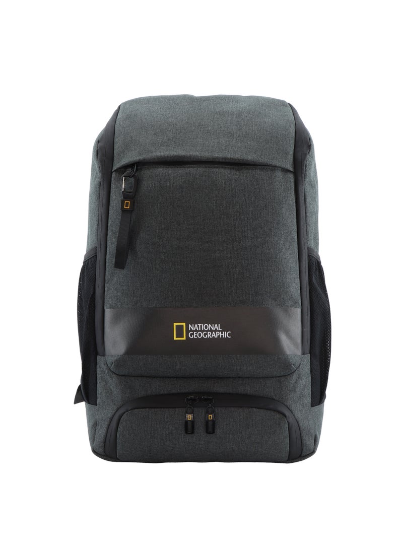 NATIONAL GEOGRAPHIC National Geographic Shadow RPET Backpack Anthracite, Durable Water Resistant Multi Compartments, Belt Loop, RFID Pocket, Ample Storage Padded Computer Bag For Travel Business Office Men Women School  - Image 1