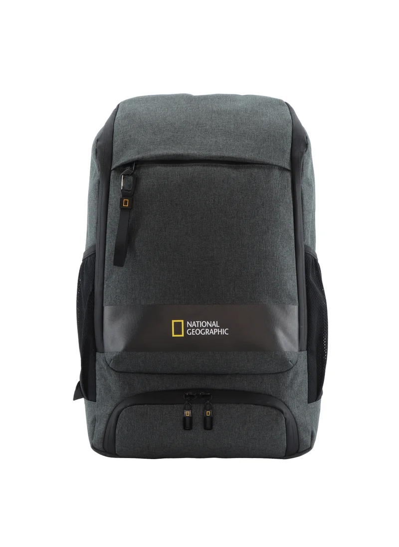 ناشيونال چيوغرافيك National Geographic Shadow RPET Backpack Anthracite, Durable Water Resistant Multi Compartments, Belt Loop, RFID Pocket, Ample Storage Padded Computer Bag For Travel Business Office Men Women School