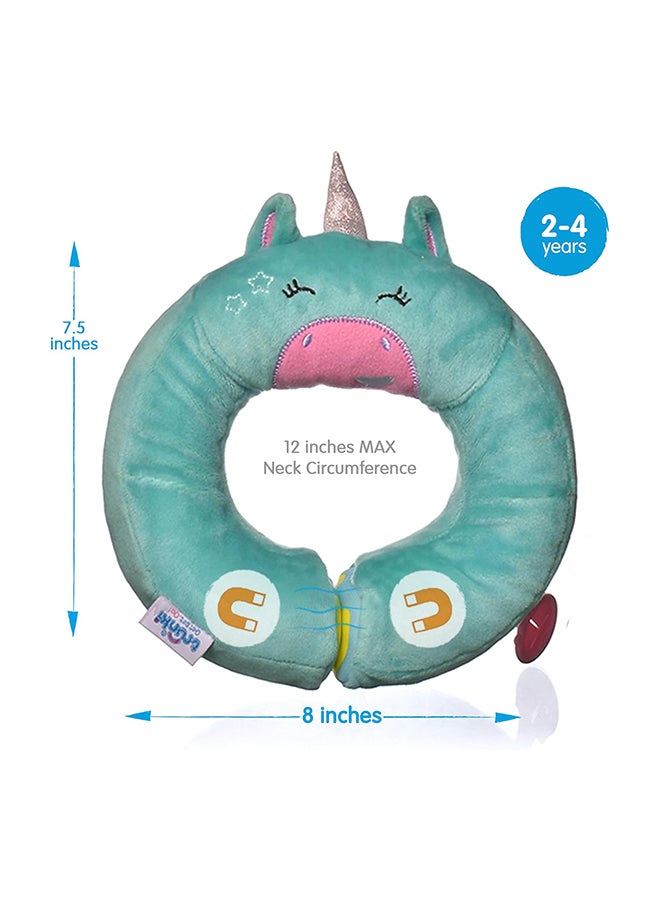 Trunki Yondi Una Unicorn Kids Travel Neck Pillow, Soft Ergonomic Neck Support Cushion for Car Seats, Flights and Long Travel Adventures - Image 2