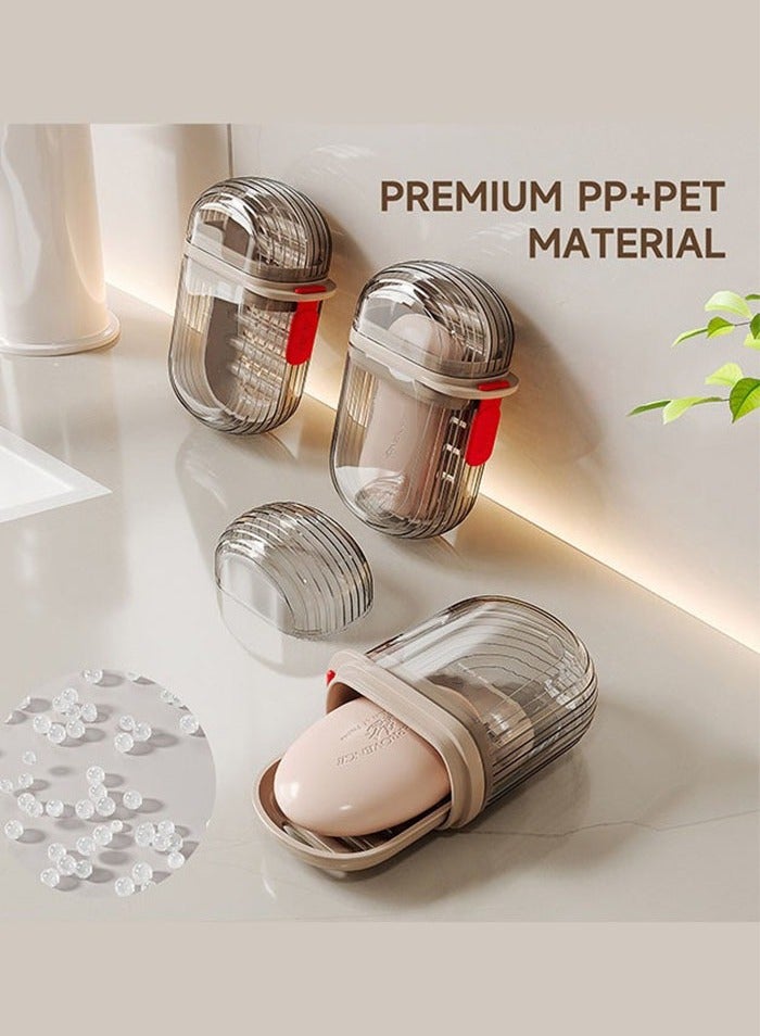 الكنز حالة الصابون السفر، صندوق الصابون المقاوم للتسرب مع الغطاء، حامل الصابون البار للسفر، حاوية الصابون المحمولة للصالة الرياضية، المدرسة، التخييم - Image 5