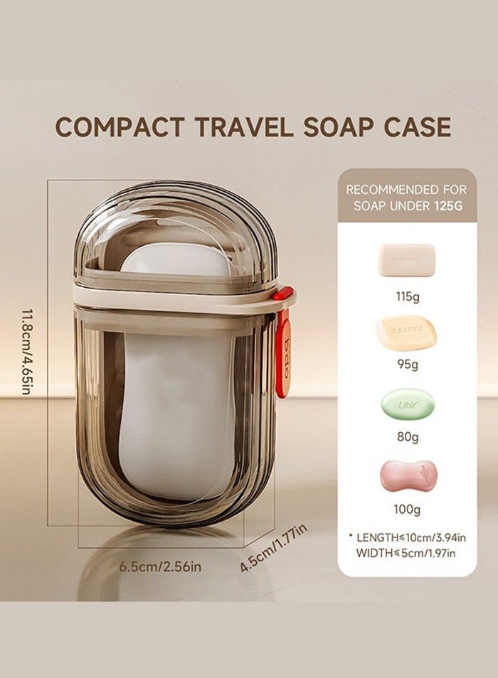 الكنز حالة الصابون السفر، صندوق الصابون المقاوم للتسرب مع الغطاء، حامل الصابون البار للسفر، حاوية الصابون المحمولة للصالة الرياضية، المدرسة، التخييم - Image 2