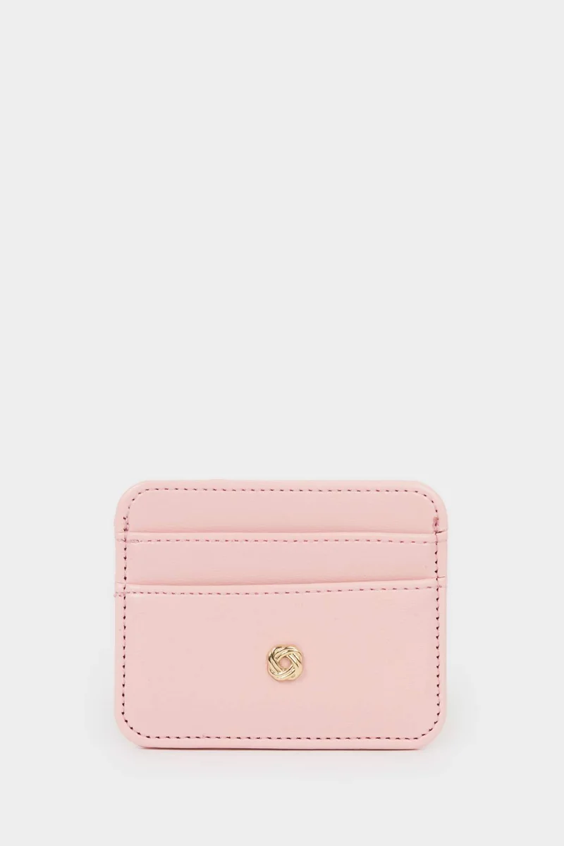 Woman Faux Leather Business Card Wallet