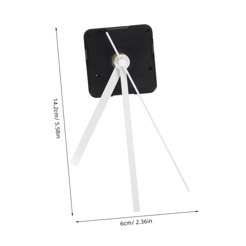White Silent Clock Movement Kit with Straight Hands Easy Install DIY Wall Clock Mechanism - Image 3