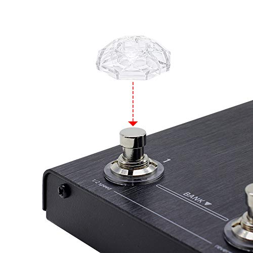 Hotone Karat Cap Transparent Cover for Foot Switch Switch Protector Upper Pedal Button - Pack of 10 - Image 2