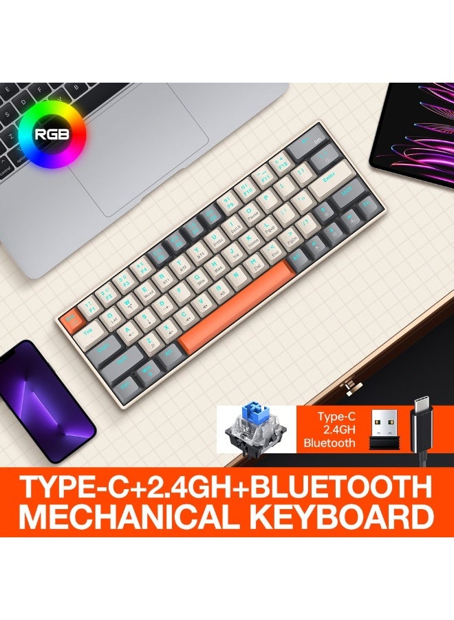 T-WOLF T30 Wireless Bluetooth Mechanical Keyboard - Image 1
