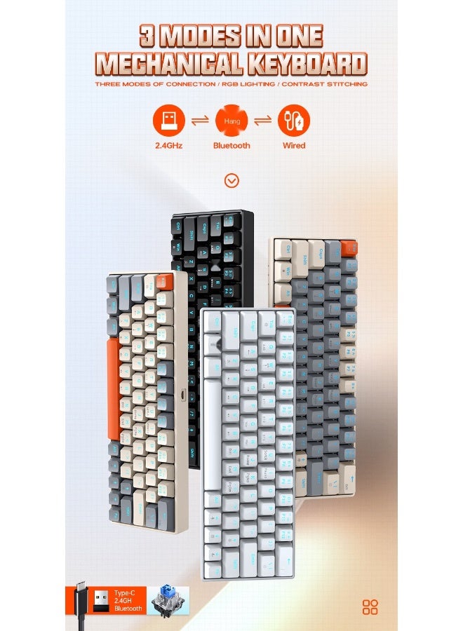 T-WOLF T30 Wireless Bluetooth Mechanical Keyboard - Image 4