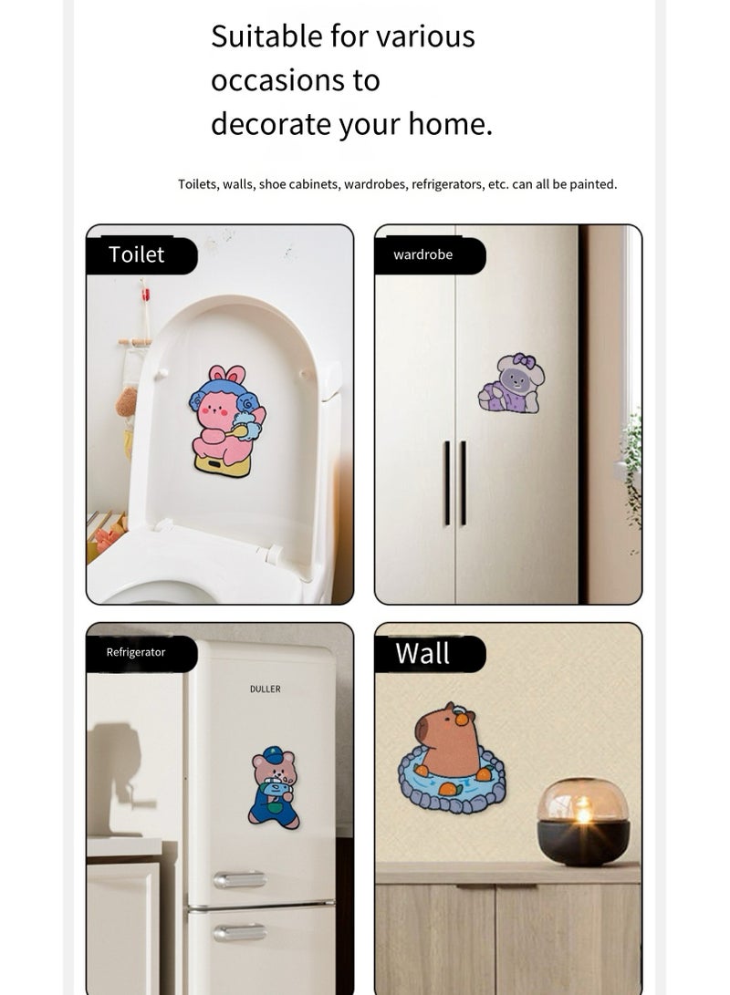 Generic Self-adhesive toilet deodorant aroma sticker perfume cute panda [jasmine flavor]  - Image 5