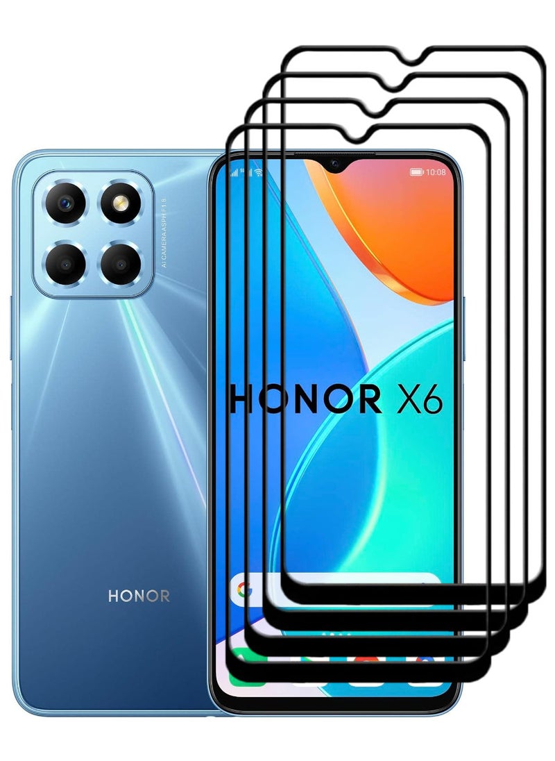 ACLIX 4 Pieces Antistatic ESD Dustproof Premium Quality High Definition Tempered Glass Screen Protector Designed For Honor X6 - Image 1