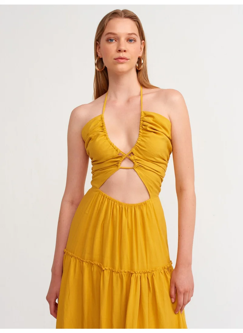 Dilvin Halter Tiered Dress