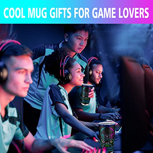 Fusui Gamer Gifts, Gaming Mugs, Gifts for Gamers, Cool Game Christmas Birthday Graduation Gift for Men Teenage Teen Boys Boyfriend Husband, Video Games Boys Decor Stainless Steel Tumbler 20oz 1pc - Image 3