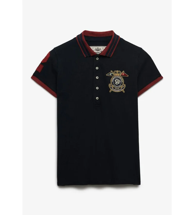 Superdry Heritage Slim Fit Crest Polo Top