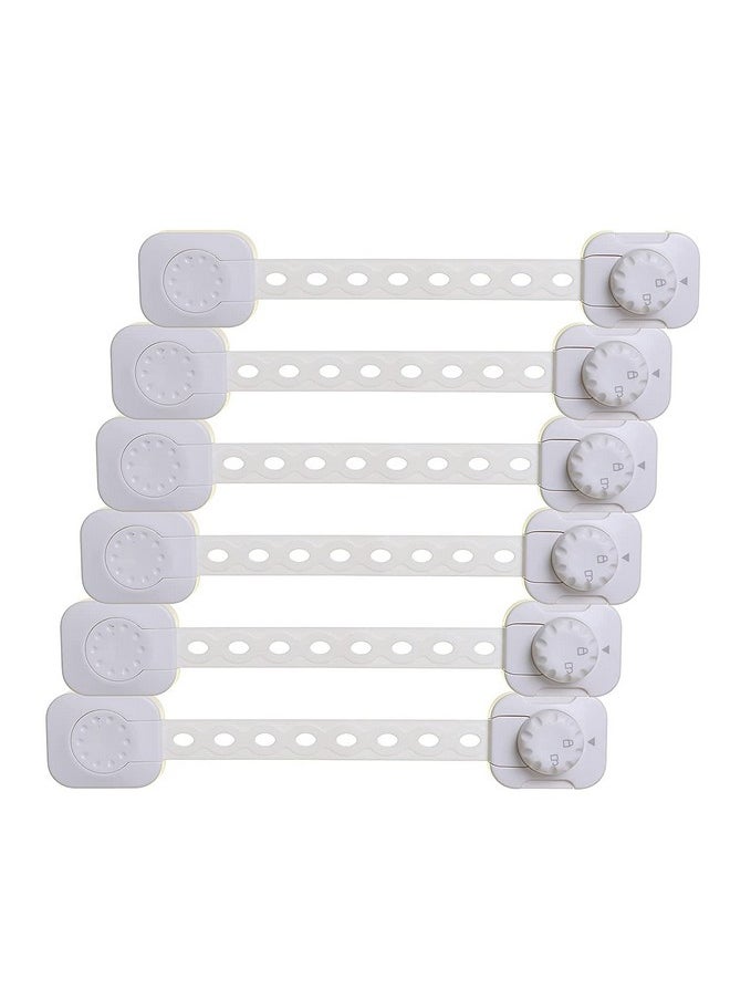 dreambaby Dreambaby Twist 'N Lock Multipurpose Latch - Child Safety Locks - White - 6 Pack - Model L1435  - Image 1
