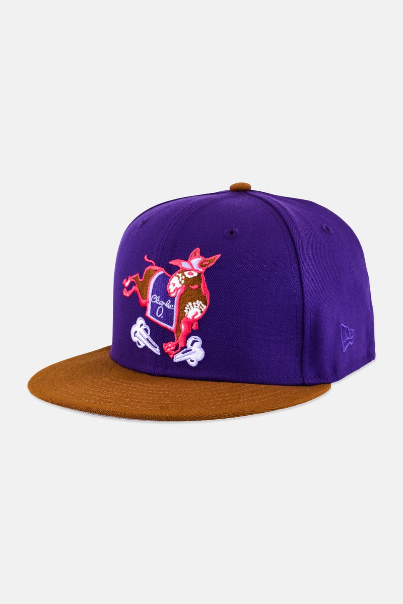New Era x MLB Men Oakland Athletics 59Fifty Fitted Cap, Purple - Image 1