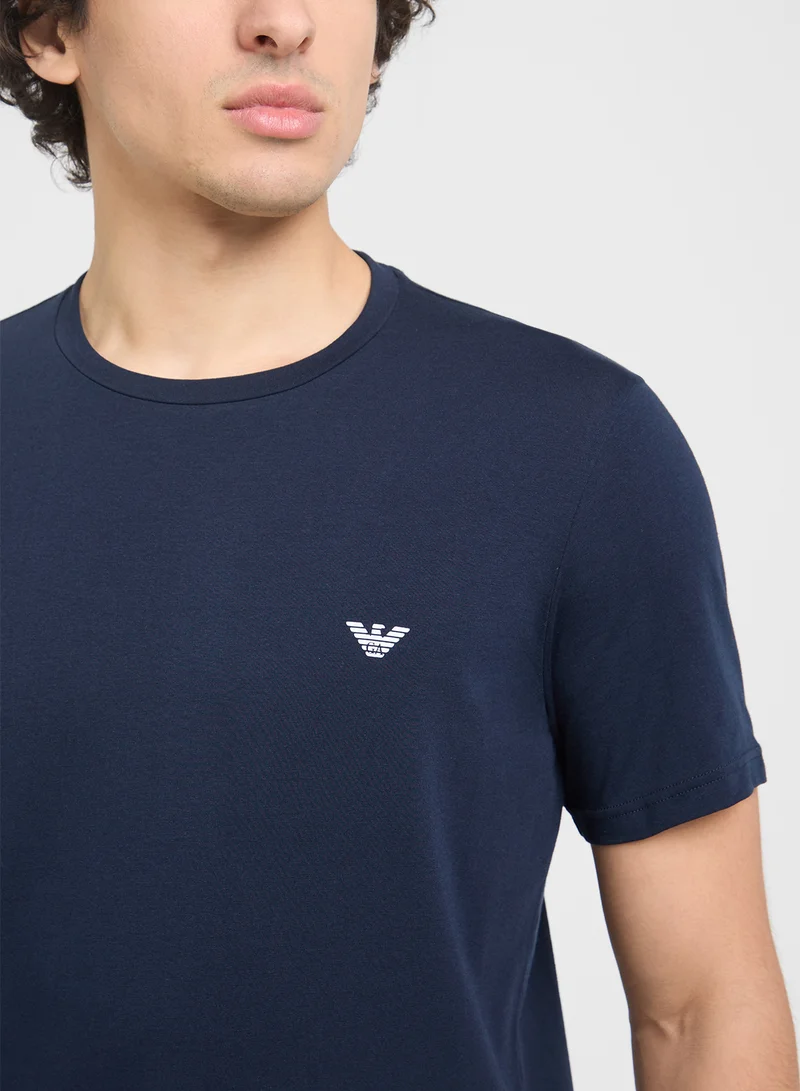 EMPORIO ARMANI Logo Crew Neck T-Shirt