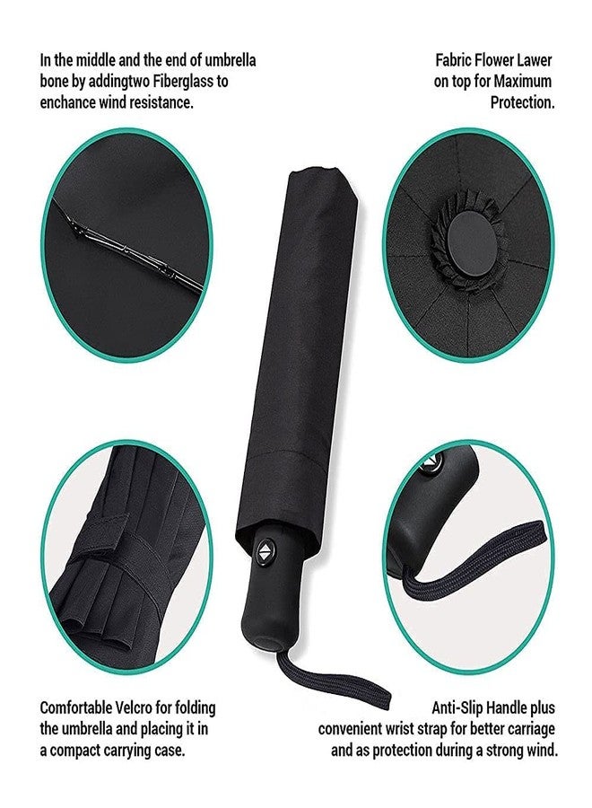 RuvAm Umbrella Umbrella for Women | Umbrella for Men | UV Coated 3 Fold Umberallas for Rain with Auto Open and Close Small Folding Umbrella Travel Parasol with 95% UV Protection Umbrella - Image 4