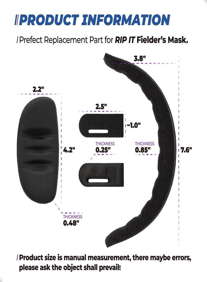 Dimakung Softball Face Mask Padding for Rip It Youth & Adult Fielders Helmet - Image 2