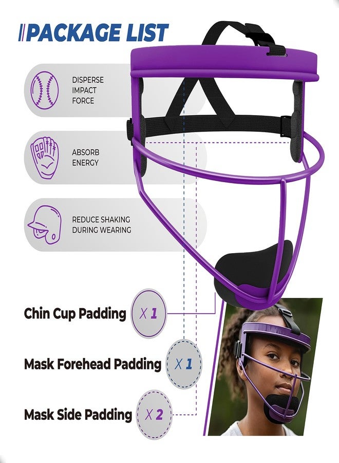 Dimakung Softball Face Mask Padding for Rip It Youth & Adult Fielders Helmet - Image 4