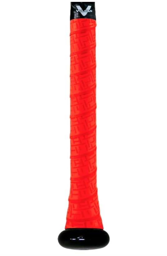 Vulcan | 1.00mm Bat Grip | Baseball/Softball | Bright Red - Image 2