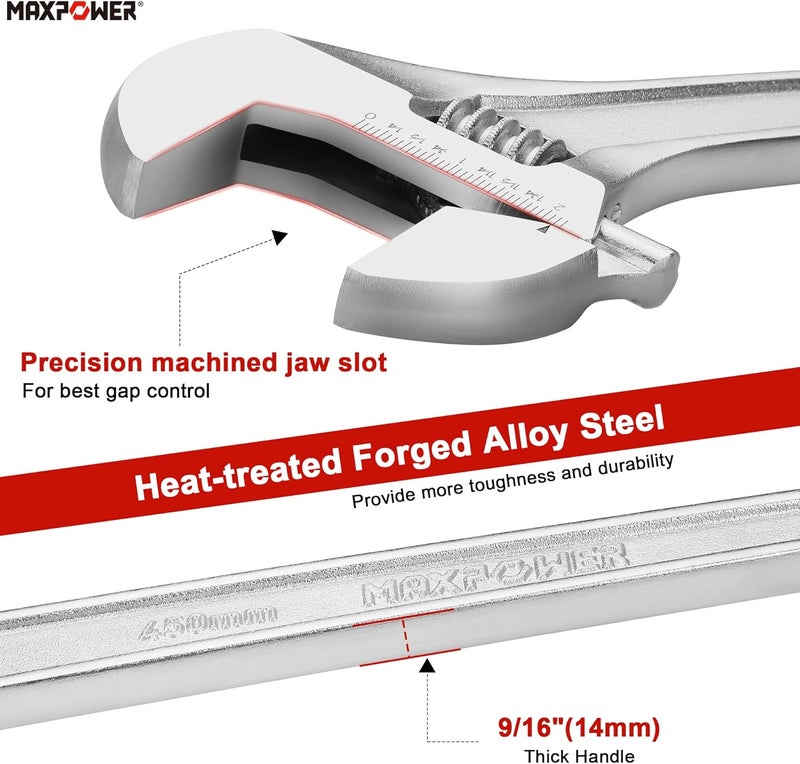 Max Power Adjustable Wrench 18 inch - Image 2
