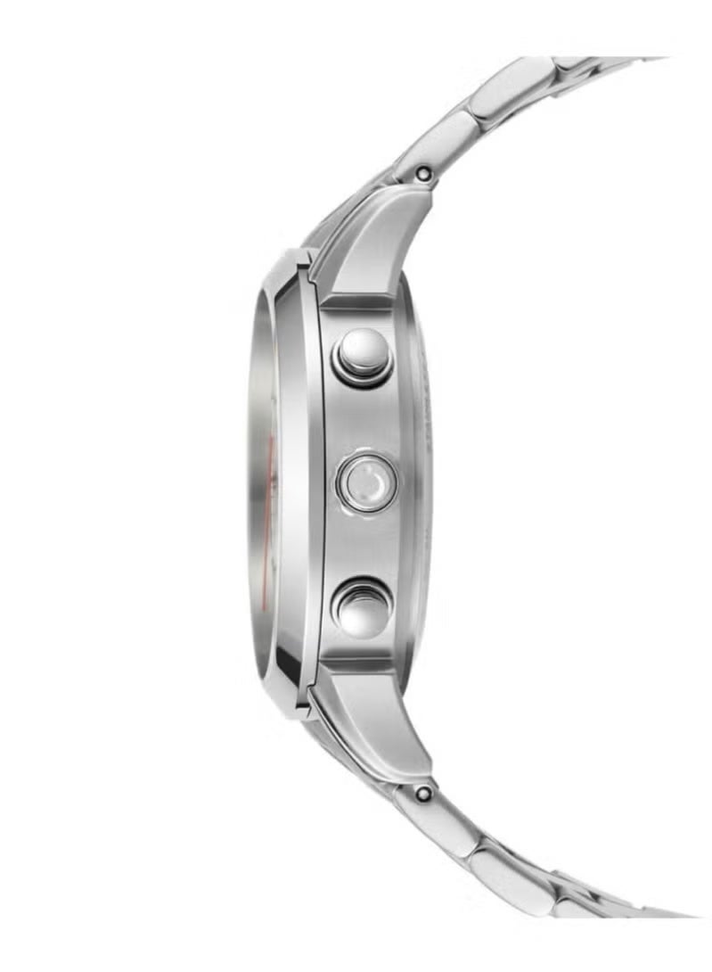 الفجر ساعة رجالية تناظرية + رقمية مستديرة من الفولاذ المقاوم للصدأ WA-10 - Image 3