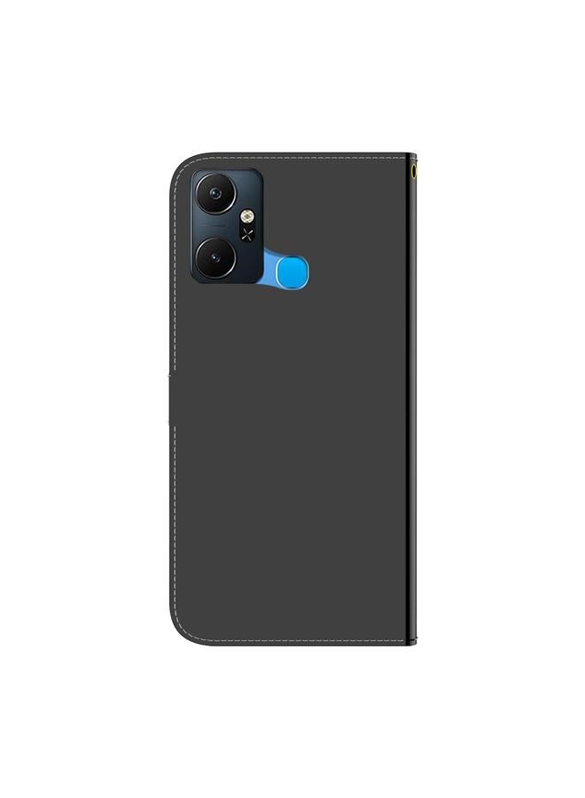 اس-توب جراب لهاتف Infinix Smart 6 Plus مصنوع من الجلد الصناعي بسطح عاكس - Image 3