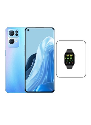 Reno 7 Pro 5G Dual SIM Startrails Blue 12GB RAM 256GB With Watch - Middle East Version