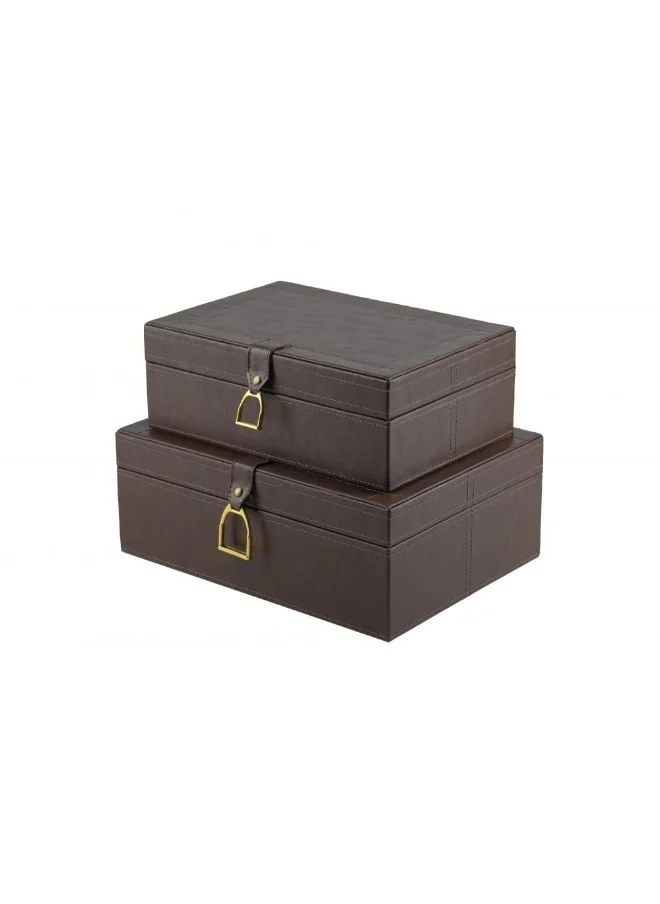 دانوب هوم SS24-Serengeti Jewelry Box Brown 26X19X9.5Cm