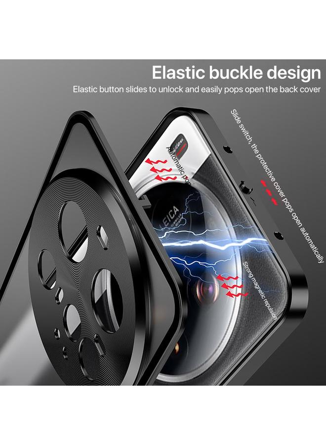 erorex Case For Xiaomi 15 Ultra Snap Buckle Single-sided Metal Frame Frosted Phone Case - Image 4