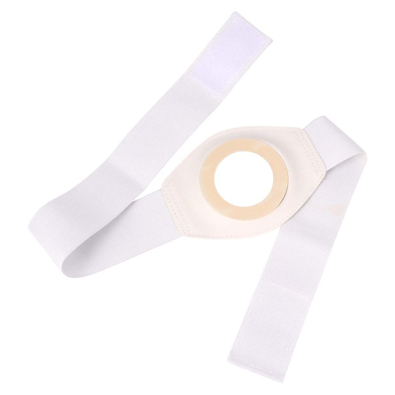 EXCEART EXCEART 2pcs Stoma Hernia Belts Colostomy Bag Belt Ostomy Belt Support for Colostomy Ileostomy Urostomy Breathable Fabric Postoperative Band Beige