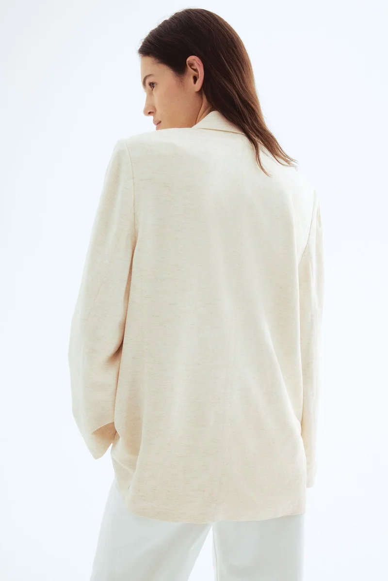 اتش اند ام كنزة من مزيج الكتان