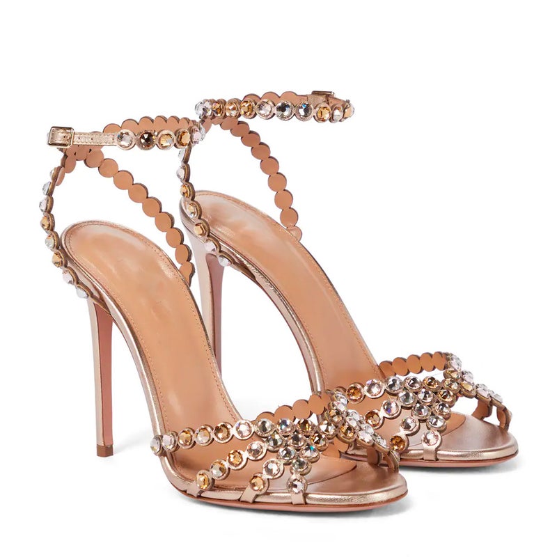 Manufacturers Order Temperament Socialite High Heels Jelly Diamond Sandals N Thin Heel Round Head Fashion Women'S Shoes - Image 2