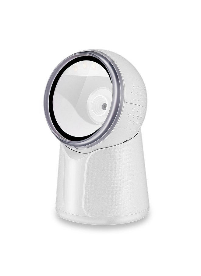 Generic - Wired Scanning Platform One-dimensional Barcode/QR Code Scanner for Supermarket Restaurant Retail Store Warehouse White - Image 1