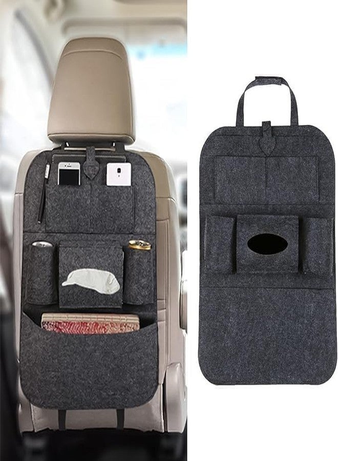 LAYZOO Car Seat Back Organizer, 7 Pack Backseat Storage Bag with Touch Screen Tablet Holder & 9 Pockets, Durable Waterproof Oxford Fabric, Travel Accessories, Road Trip Essentials for Kids - Image 1