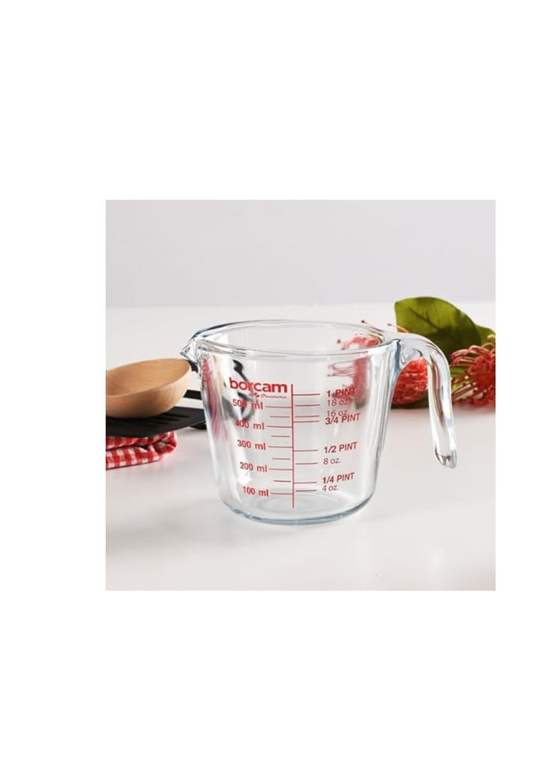 Pasabahce Borcam Mix &Prep Measuring Cup 500 ml -Turkey Made - Image 3