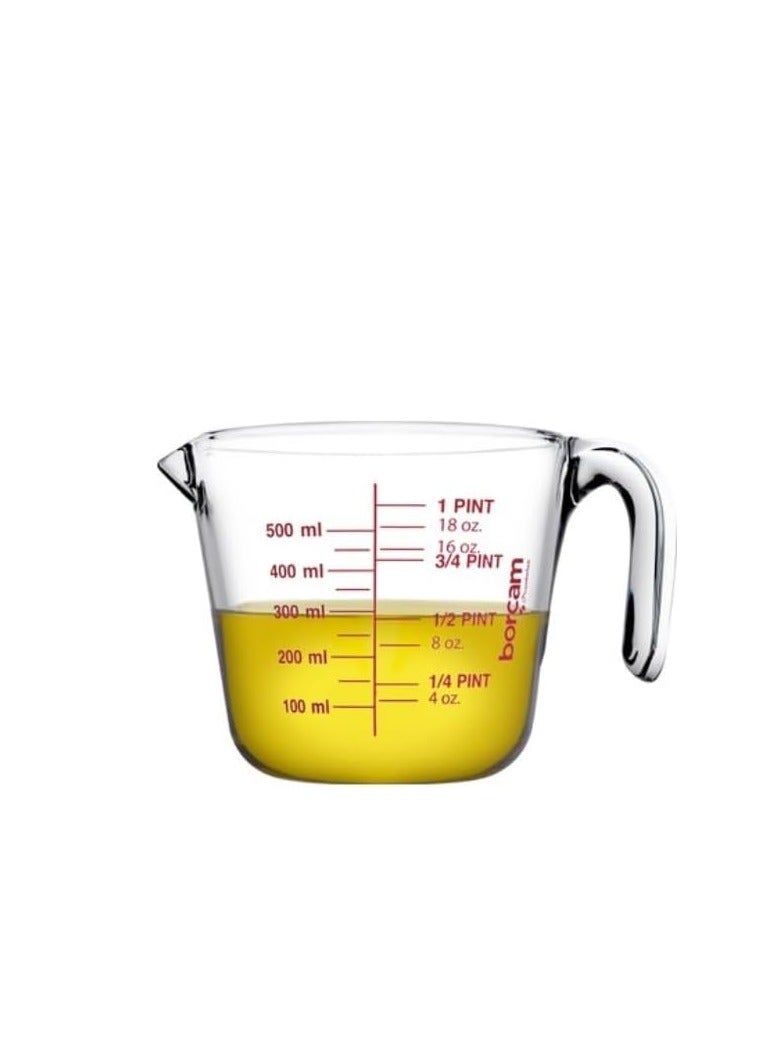 Pasabahce Borcam Mix &Prep Measuring Cup 500 ml -Turkey Made - Image 1