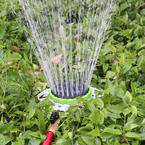 STYDDI Turret Pattern Sprinkler, 8-Pattern Stationary Water Sprinkler on Metal Decorative Base for Watering Small and Large Yards, Lawns, Garden or Odd Shaped Areas, Covers up to 1,225 sq. ft. - Image 5