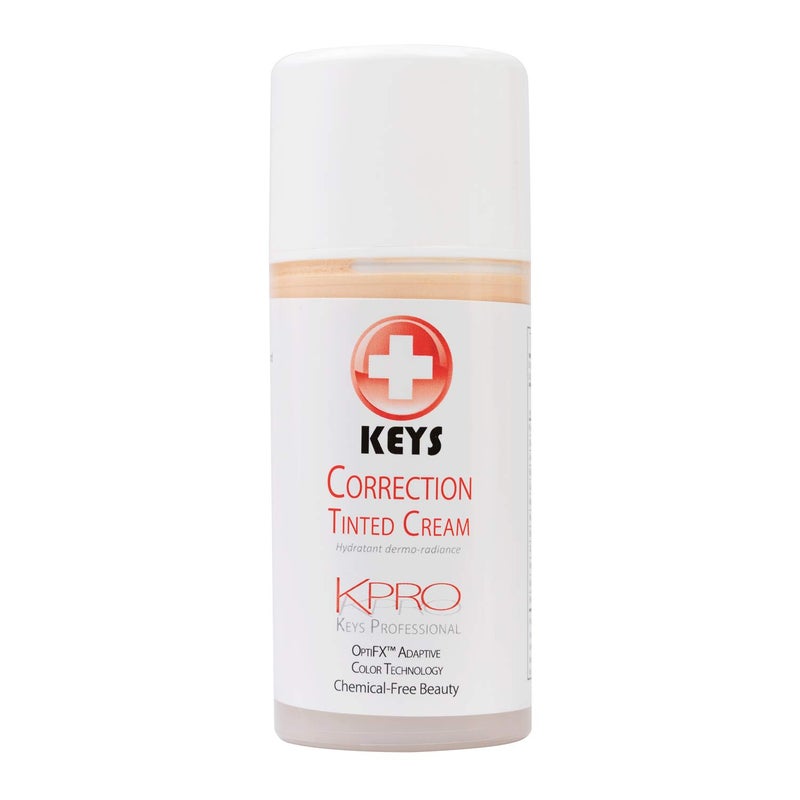 Keys Care KPRO Hydrating Tinted Correction Cream with OptiFX Adaptive Color Technology | Moisturize, Smooth, and Fill Fine Lines| 100% All-Natural & Hypoallergenic (3.4 oz) - Image 1