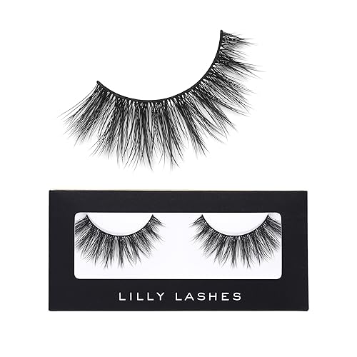 Lilly Lashes Premium Synthetic Lashes Chicago Fake Eyelashes Natural Look Flare Wispy Lash False Lashes Vegan Strip Lash Reusable Up to 10 Wears 15mm - Image 2