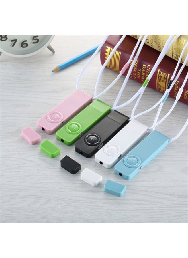 USB In-line MP3 Walkman Support TF Card Sports Mp3 Super Long Standby Necklace Sports MP3 Shipping Without Card-Body Color:White Standard-Memory Capacity:4GB  - Image 3