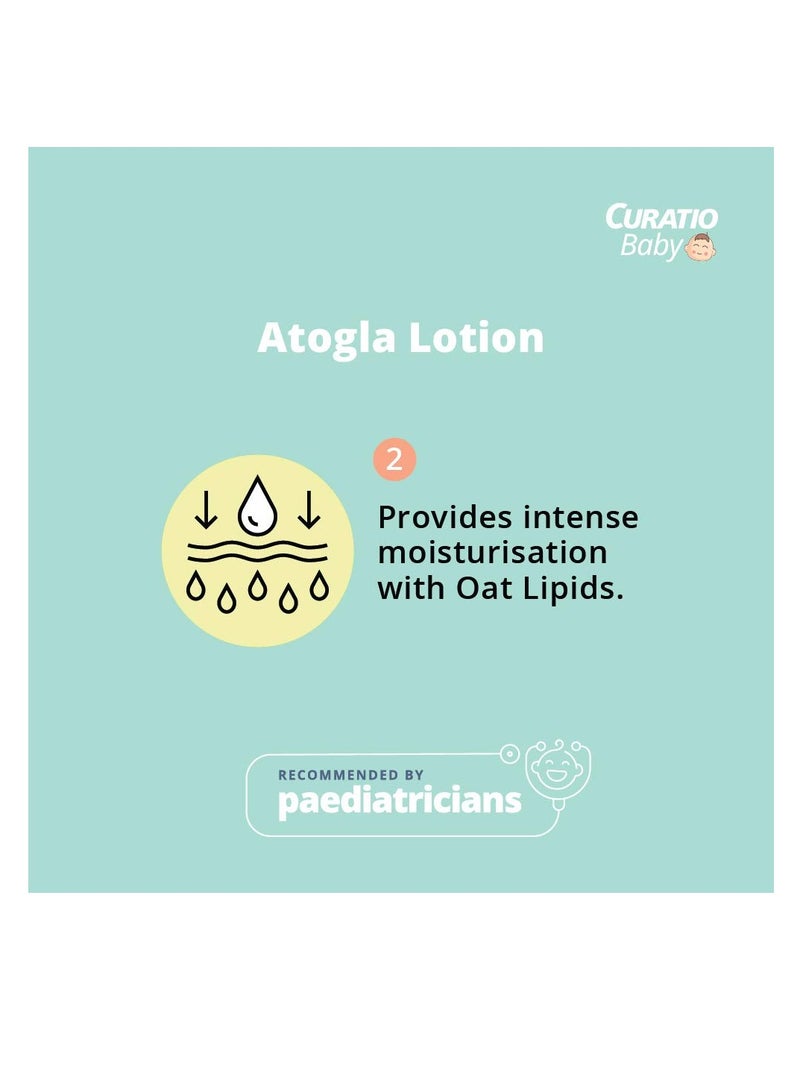 CURATIO ATOGLA Curatio lotion for baby 200ml Intense Moisturizing baby lotion for all skin types Protects Against rashes prevents skin irritation For soft and healthy skin - Image 4