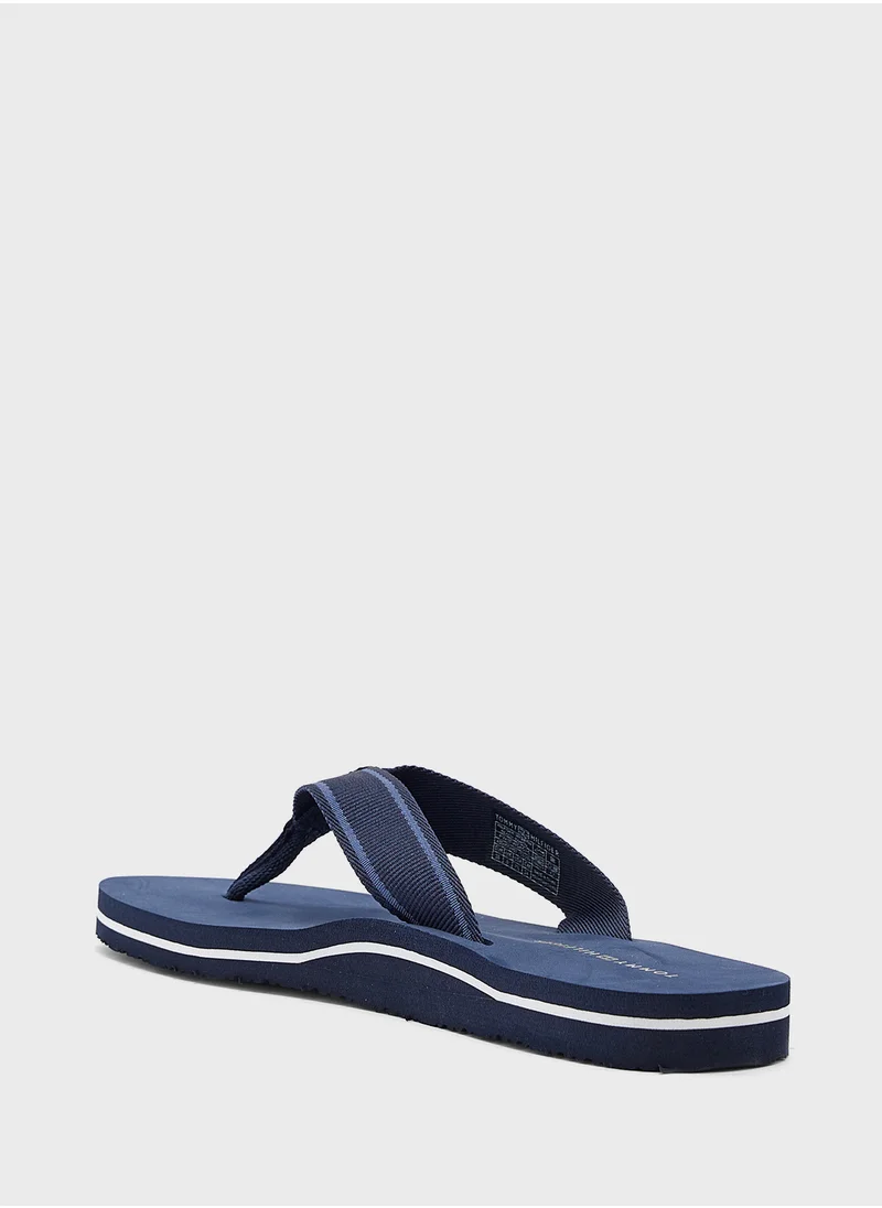 تومي هيلفيغر Webbing Beach Flip Flops