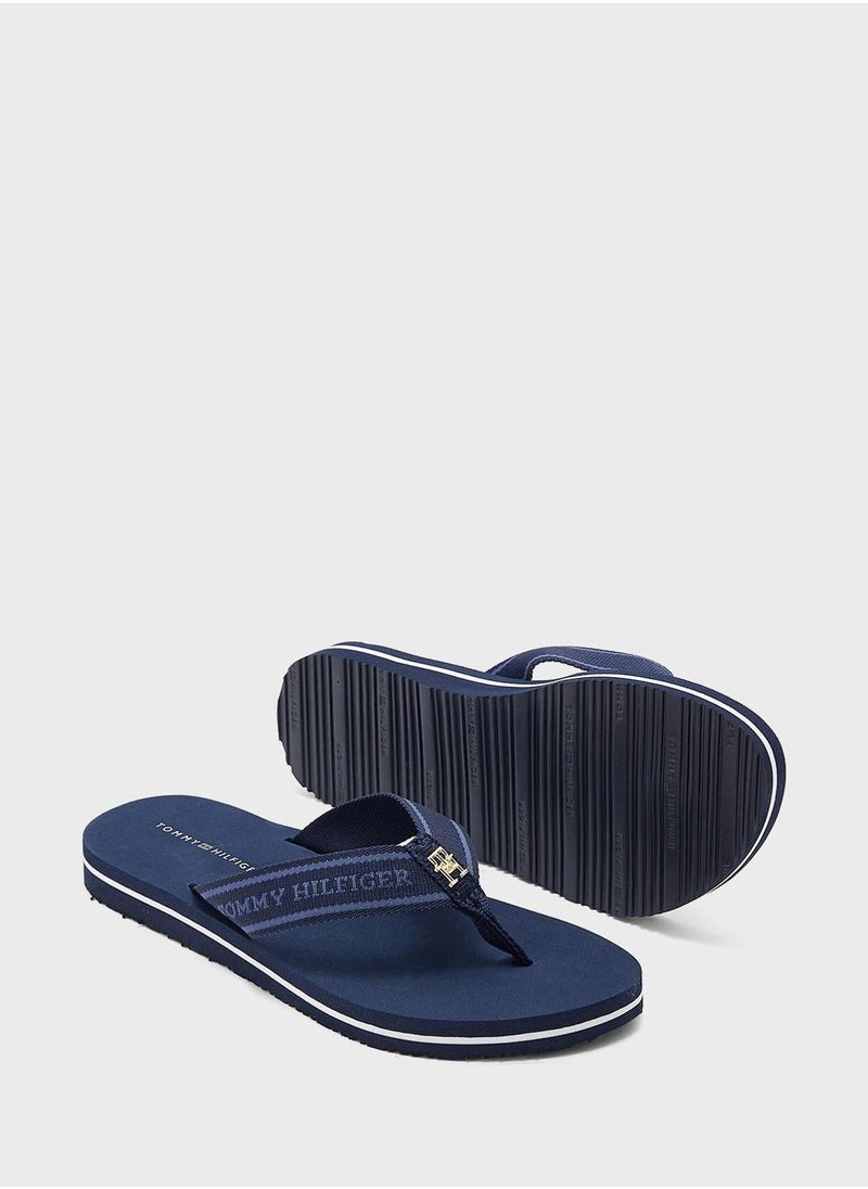 TOMMY HILFIGER Webbing Beach Flip Flops  - Image 3