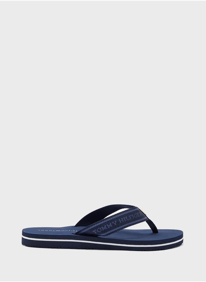 Tommy Hilfiger Webbing Strap Signature Flip-Flops