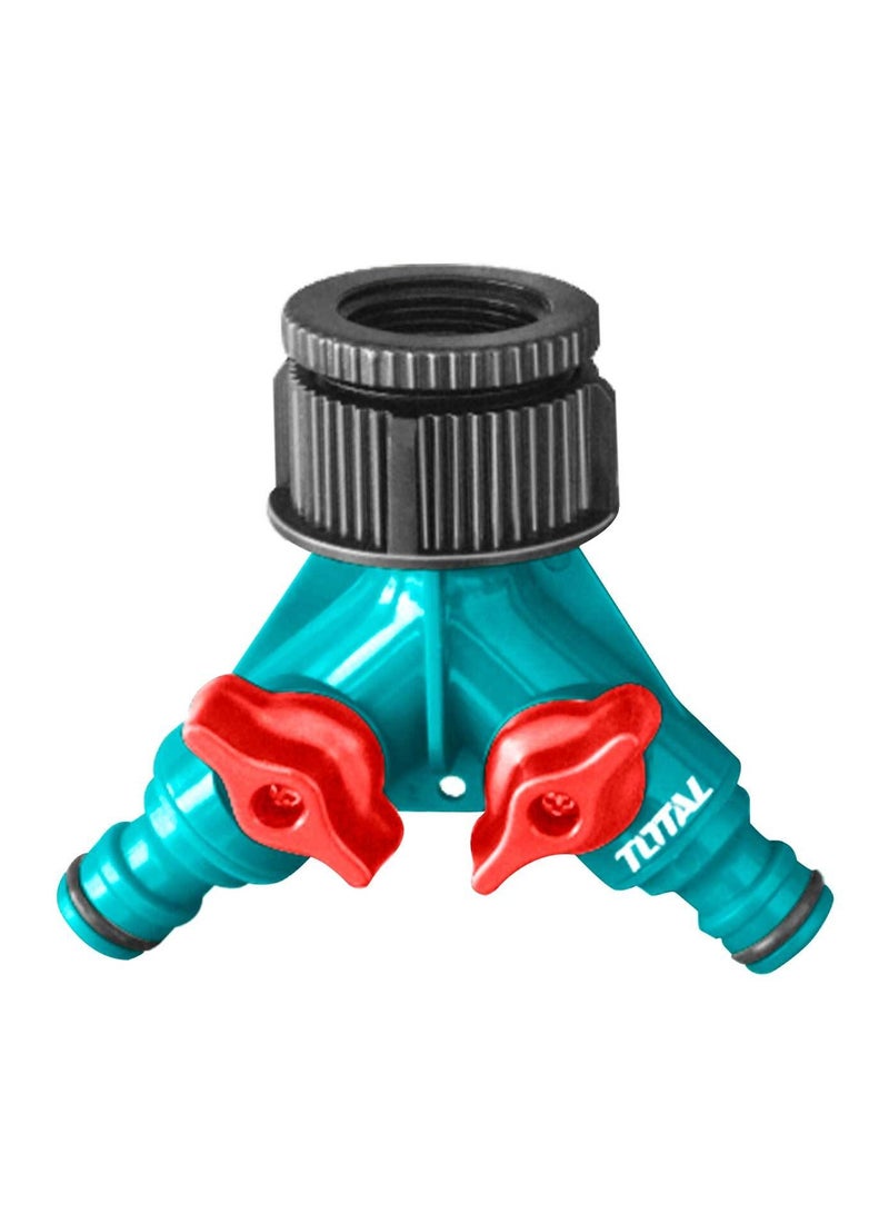 TOTAL Plastic 2 Way Hose Connector THHC1202 - Image 1