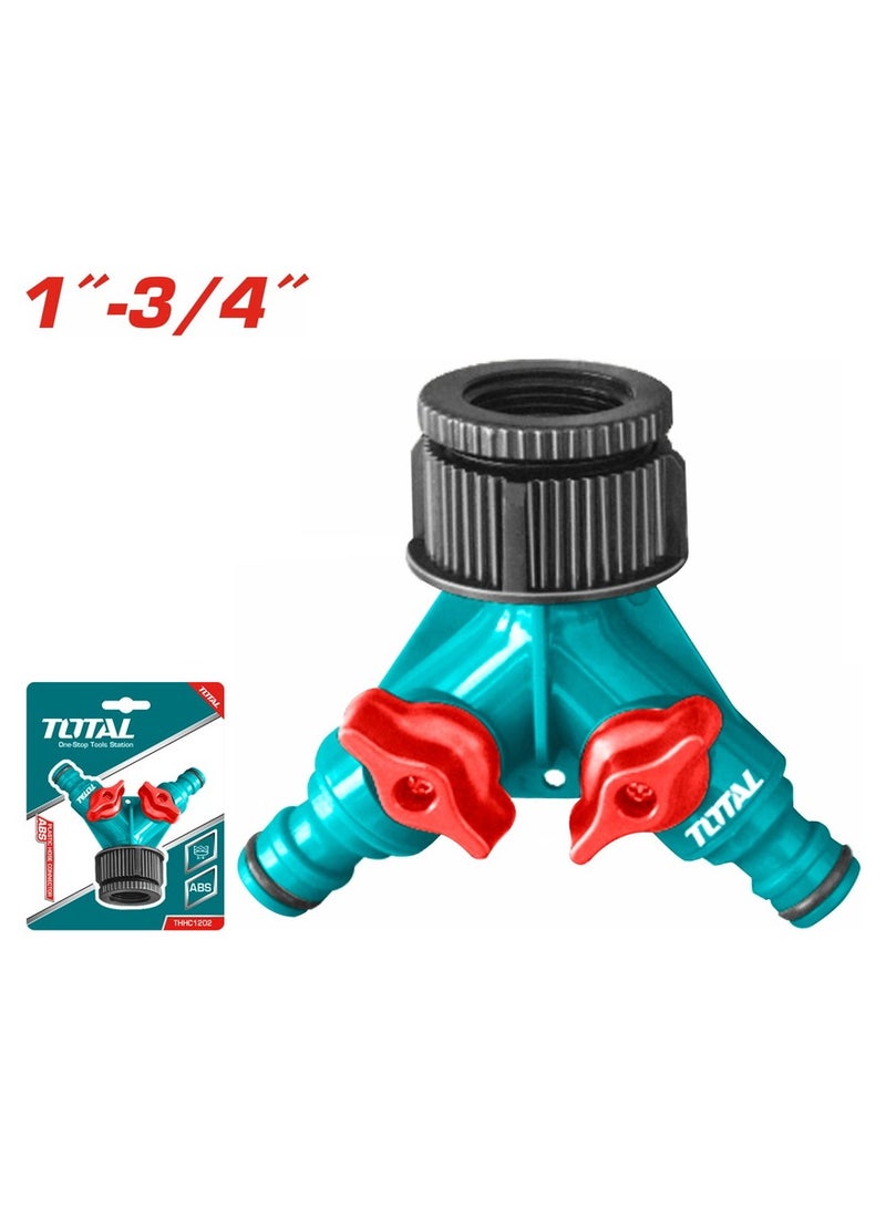 TOTAL Plastic 2 Way Hose Connector THHC1202 - Image 2