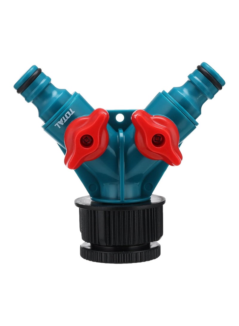 TOTAL Plastic 2 Way Hose Connector THHC1202 - Image 3