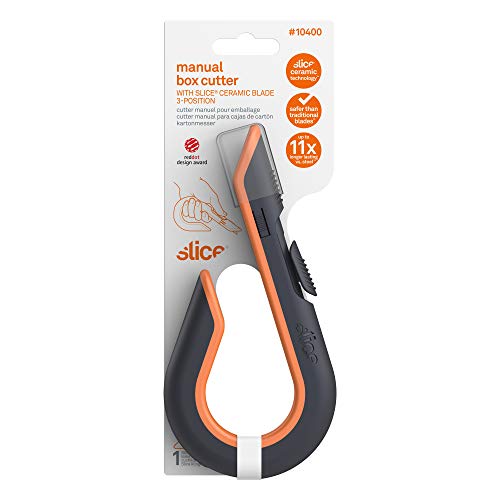 Slice 10503 Box Cutter, Retractable, Utility Knife, Finger Friendly edge, Stays Sharp up to 11x Longer Than Metal , 6 Pack - Image 4