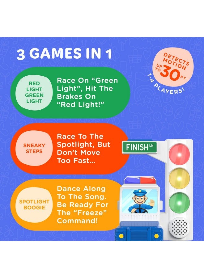 موف2بلاي Move2Play، لعبة الضوء الأحمر والأخضر مع استشعار الحركة | لعبة عائلية وحفلات أعياد الميلاد | هدية عيد الميلاد للأطفال، ومرحلة ما قبل المدرسة، والأطفال الصغار من عمر سنتين، و3، و4، و5، و6، و7 سنوات فما فوق | للسفر، والاستخدام الداخلي، والاستخدام الخارجي - Image 3